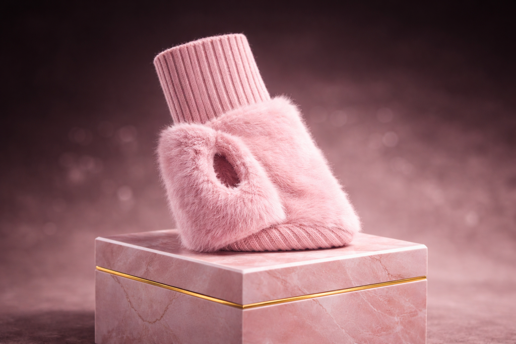 Gants d'hiver souples sans doigts pour femmes – Mitaines douillettes et chaudes pour les poignets