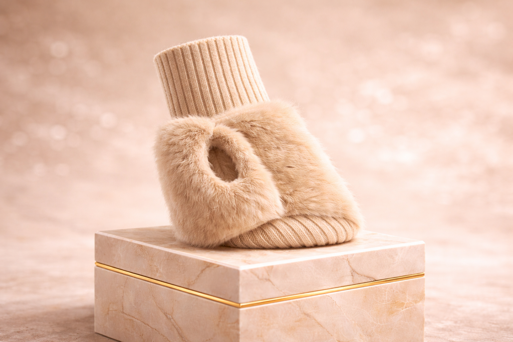 Gants d'hiver souples sans doigts pour femmes – Mitaines douillettes et chaudes pour les poignets