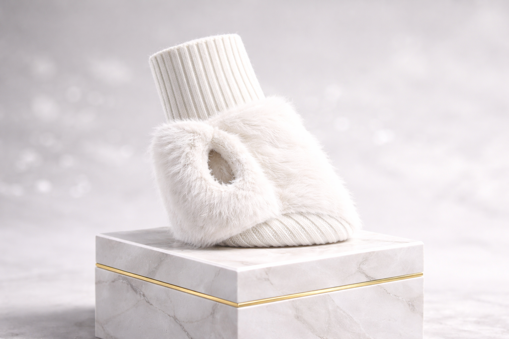 Gants d'hiver souples sans doigts pour femmes – Mitaines douillettes et chaudes pour les poignets